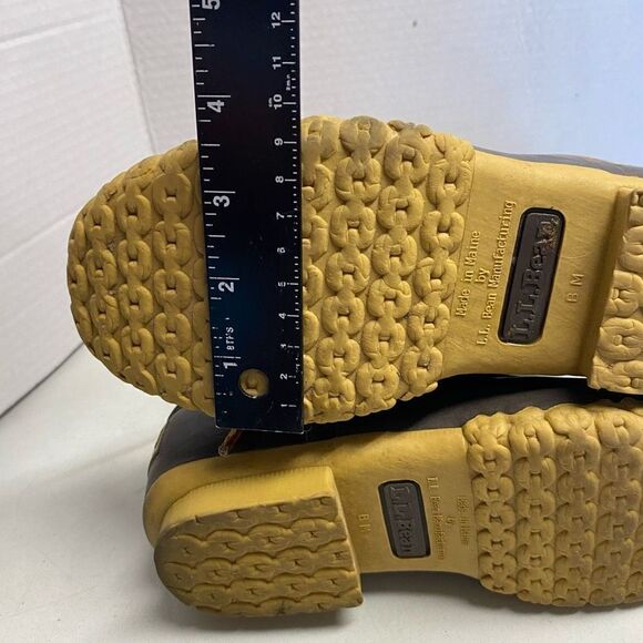 BEAN BOOTS BY L.L. BEAN Women’s Size 6M Brown Tan Lace Up  212880 - Picture 7 of 12